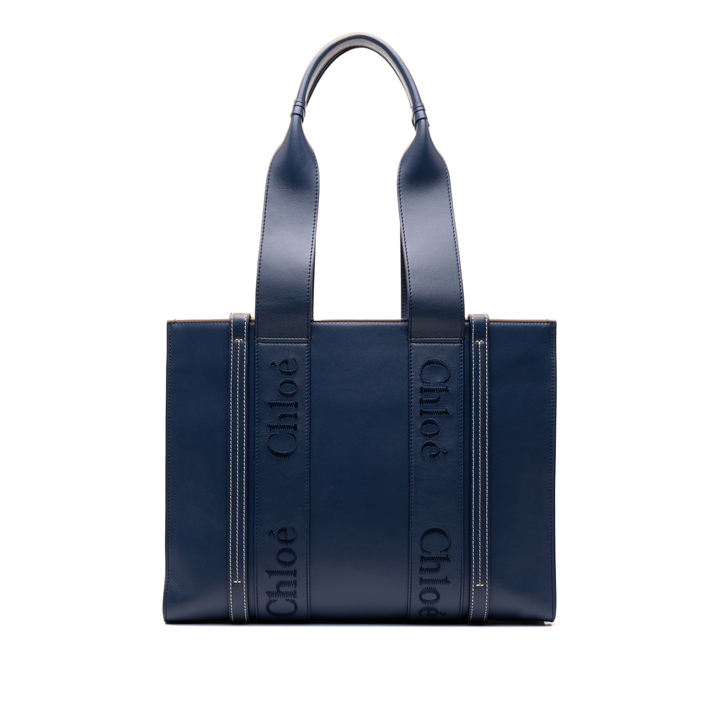 Pre-Loved Chloé Medium Calfskin Woody Tote